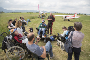 France, Var (83), Pourrières, base Ulm, Association Vol Sainte Victoire, Ela in the Air, week-end organisé par ELA, association de plus de 220 familles, toutes touchées par les leucodystrophies, maladie génétique rare qui entraîne une dégénérescence du cerveau. Vol en ULM multiaxe et pendulaire