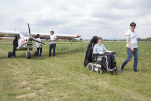 France, Var (83), Pourrières, base Ulm, Association Vol Sainte Victoire, Ela in the Air, week-end organisé par ELA, association de plus de 220 familles, toutes touchées par les leucodystrophies, maladie génétique rare qui entraîne une dégénérescence du cerveau. Vol en ULM multiaxe et pendulaire