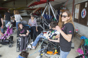 France, Var (83), Pourrières, base Ulm, Association Vol Sainte Victoire, Ela in the Air, week-end organisé par ELA, association de plus de 220 familles, toutes touchées par les leucodystrophies, maladie génétique rare qui entraîne une dégénérescence du cerveau. Vol en ULM multiaxe et pendulaire