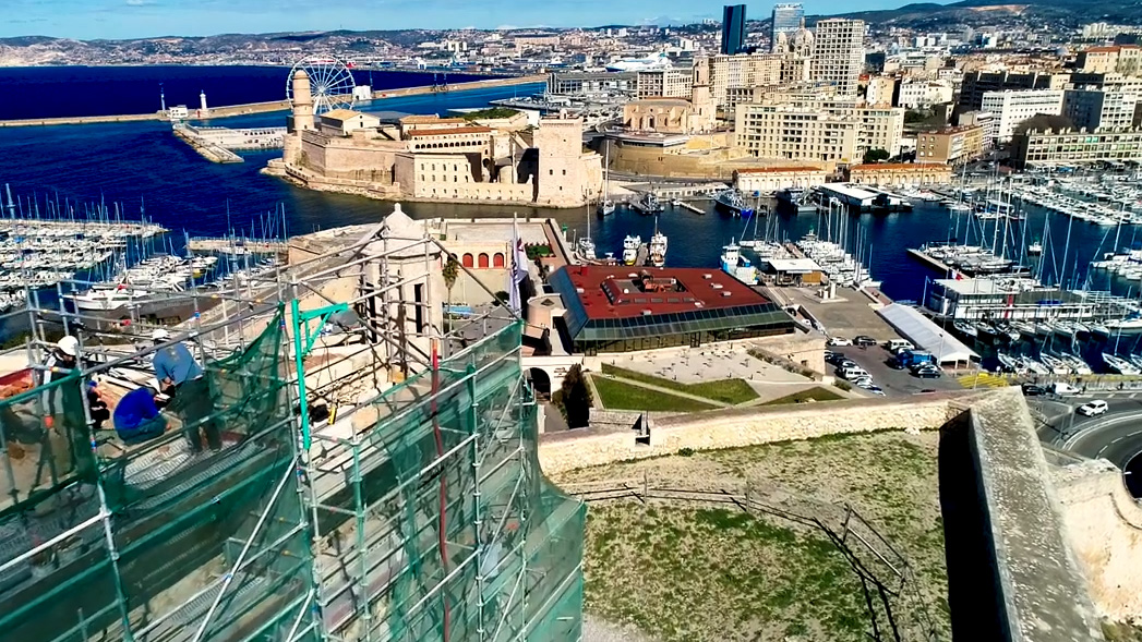 Fort Saint-Nicolas en drone