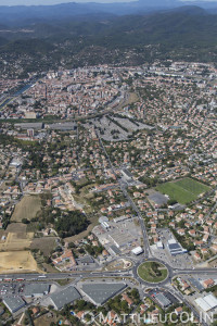 France, Gard (30), Alès (vue aérienne)