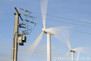 France, Aude (11), Névian, parc éolien de la Grande Garrigue de Névian, composé de 21 éoliennes, turbine gamesa eolica de 0,85MW pour une puissance totale de 17,55 MW, Compagnie du vent LCV, Engie Green, filiale d'Engie spécialisée dans les énergies renouvelables