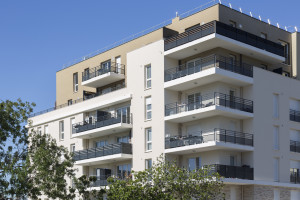 France, Bouches-du-Rhône (13), Marseille, résidence Nouvelle Perspective