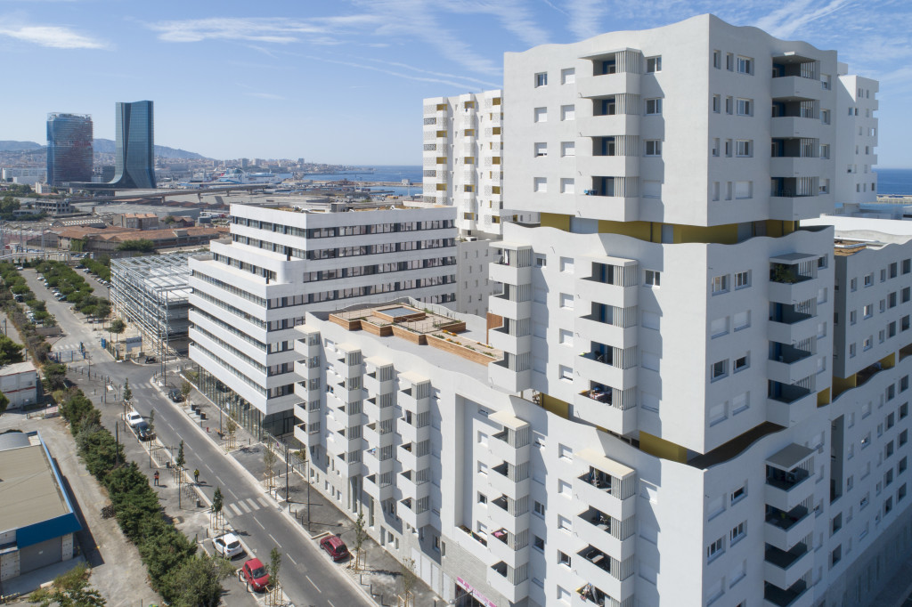 Marseille, Rue Allar, 13015, éco-quartier Smartseille, EcoCité Euroméditerranée, Résidence Horizon