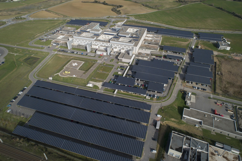 Centrale solaire du CH de Carcassonne pour Urbasolar