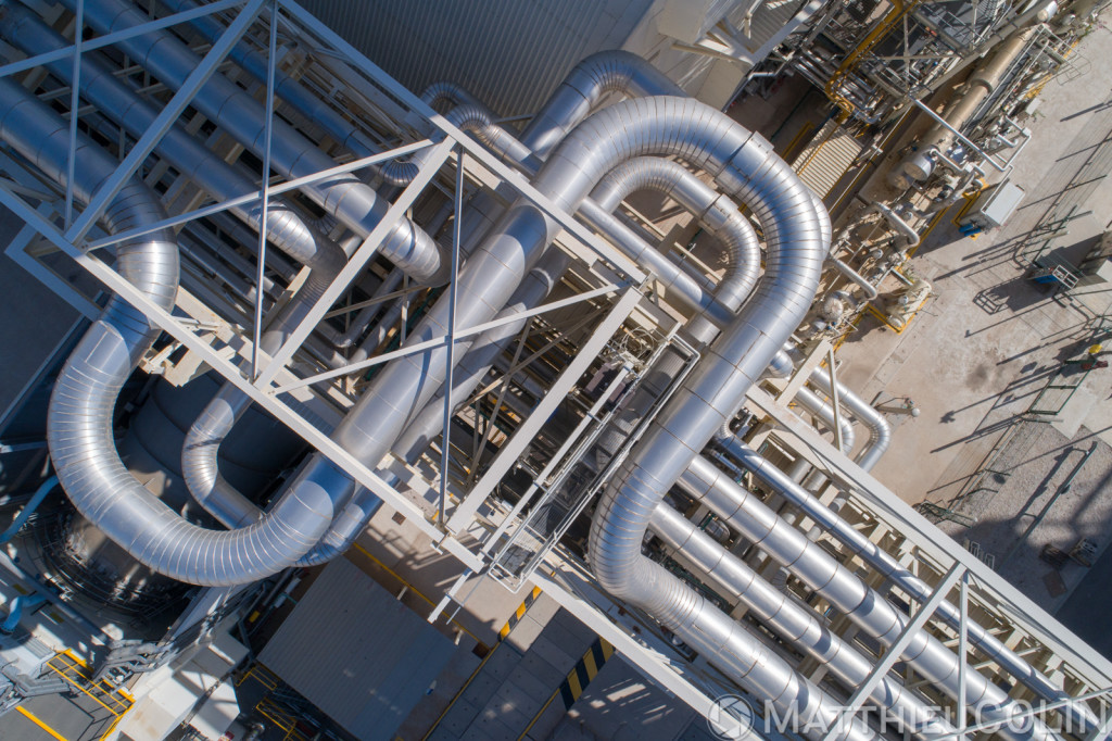 Martigues, centrale Thermique EDF de Martigues, centrale à double cycle combiné gaz (vue aérienne)