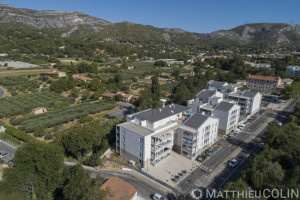 France, Bouches-du-Rhône (13), Roquevaire, Résidence Coté Collines, 1001 Vies Habitat, Logis Méditerranée ( (vue aérienne)