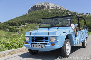 France, Bouches-du-Rhône (13), Cassis, Eden Cassis, Mehari Club Cassis, voiture 100% électrique