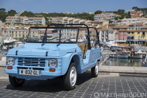 France, Bouches-du-Rhône (13), Cassis, Eden Cassis, Mehari Club Cassis, voiture 100% électrique