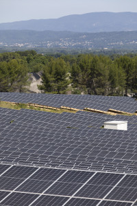France, Bouches-du-Rhone, centrale solaire  photovoltaique Urbasolar Meyrargues