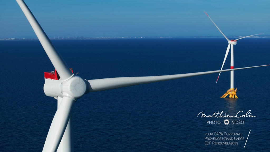 Projet pilote de 3 éoliennes flottantes PGL EDF Renouvelables