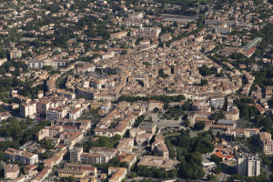 France, Alpes-de-Haute-Provence, Manosque (04100)  (vue aérienne)